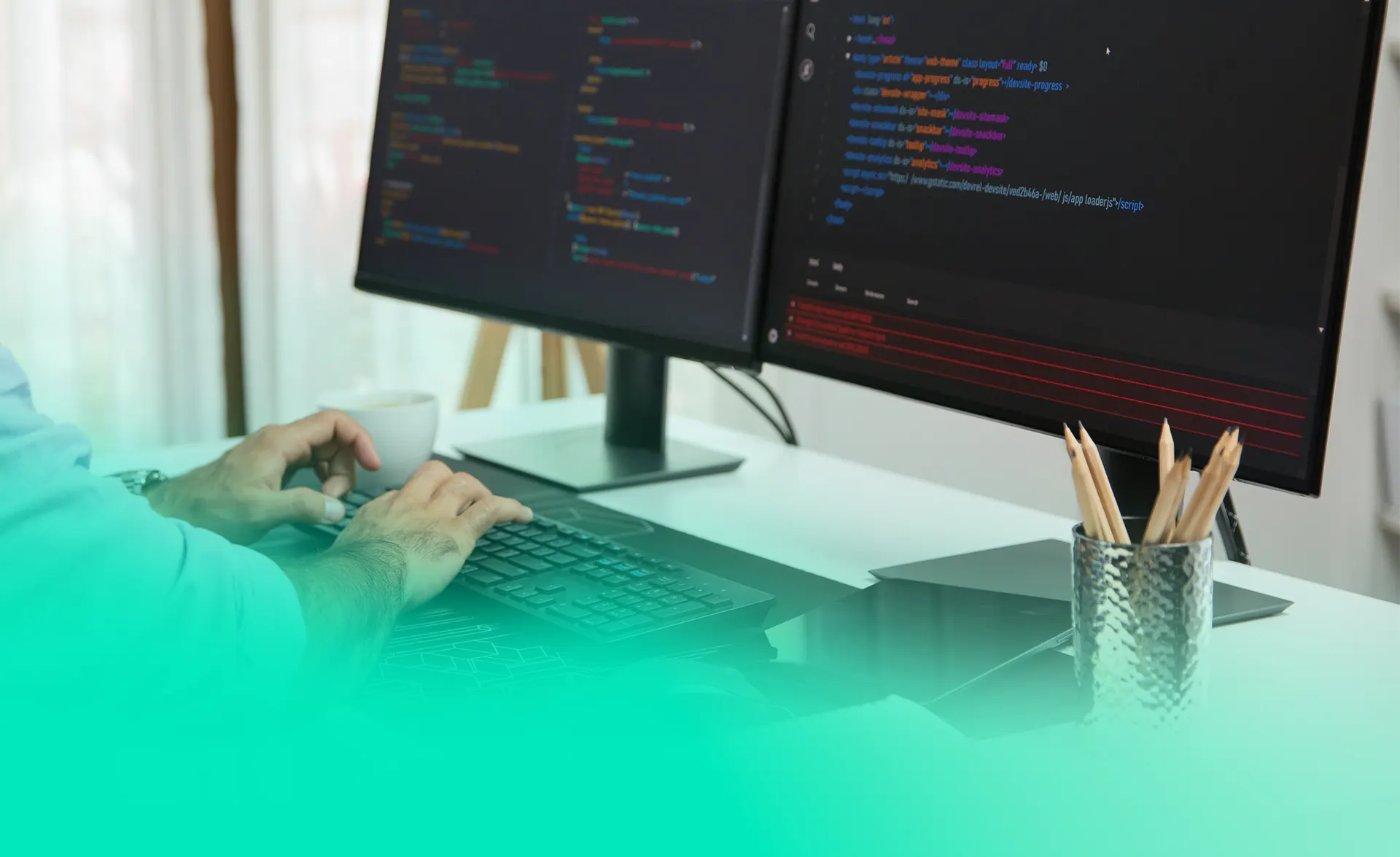 Arbeiten an einem Webdesign Erstellung eines Webdesigns durch Webdesigner